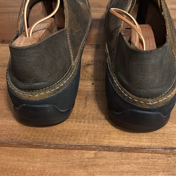 Ahnu Distressed Leather Brown Slip On Oxfords Fold Back Loafer main image 9